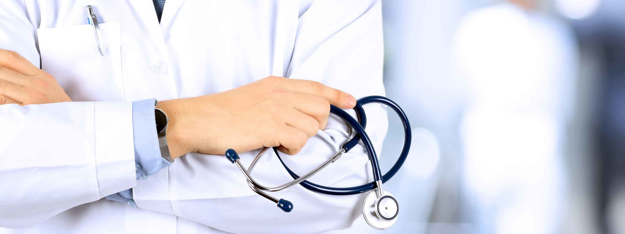 Doctor standing in a hospital during COVID-19